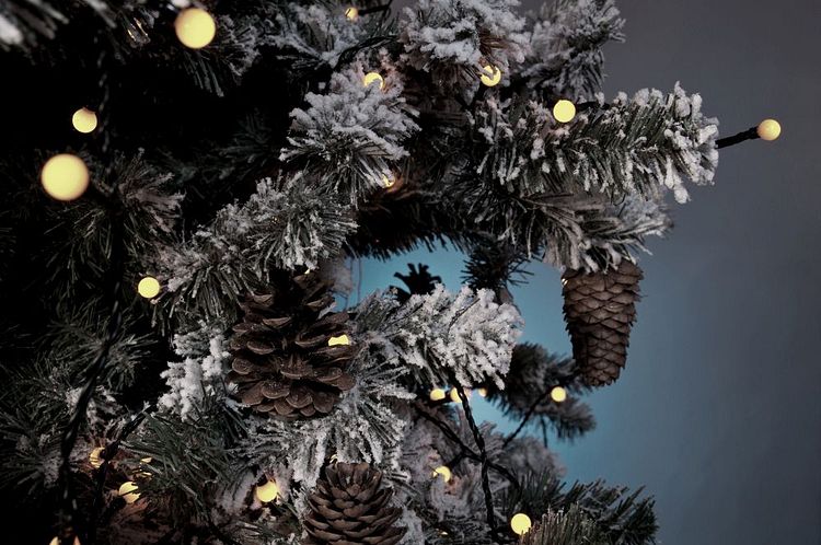 Konstsmide Weihnachtsbeleuchtung  LED Lichterkette runde 80 warmweiße Dioden