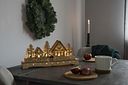 Vorschaubild Konstsmide Weihnachtsbeleuchtung  LED Holzsilhouette naturfarben Dorf