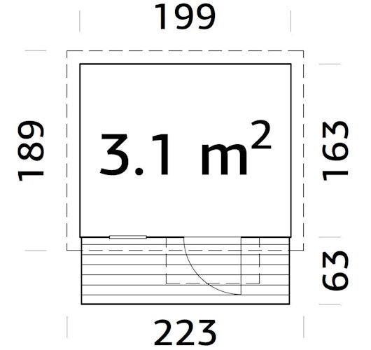 Palmako Kinderspielhaus Harry 3,1 m²