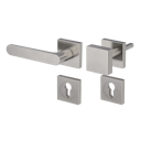 Vorschaubild Griffwerk Wechselgarnitur AVUS eckig - Samtgrau, Kaschmirgrau, Graphitschwarz