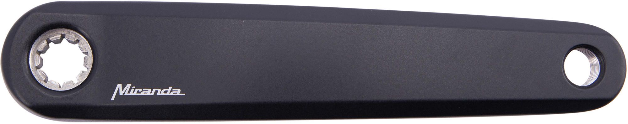 Miranda Kurbel Delta 0 links 175 mm schwarz Aluminium, BNI, 16 mm Q-Faktor