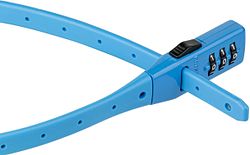 KRYPTONITE Zahlen-Kabelschloss Click Lock blau