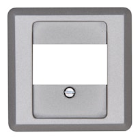 Kopp Einsatz/Abdeckung für Kommunikationstechnik edelstahl - 358120188