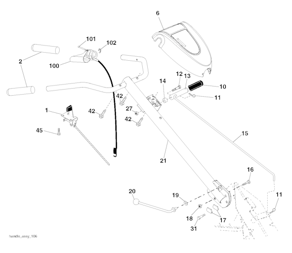 Husqvarna Motorhacken 96093002300 DRT900E