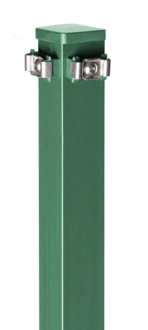 dz Eckpfosten VPE mit Edelstahlplättchen 60 x 60 mm