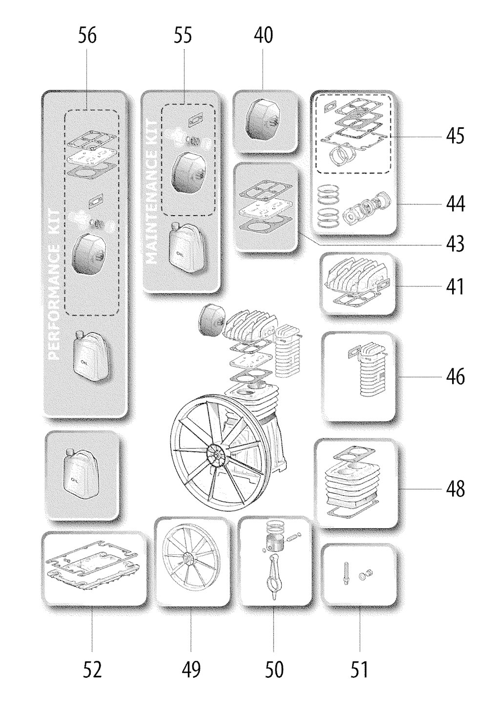 Explosionszeichnung Ersatzteile
