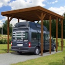 Vorschaubild Skan Holz Caravan-Carport Friesland 397x555 cm mit erhöhter Einfahrt