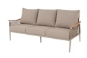 Vorschaubild Garden Pleasure Lounge-Gruppe TULUM, Alu Sandbeige / Nonwood / Rope Beige / Kissen 100 % Polyester Beige