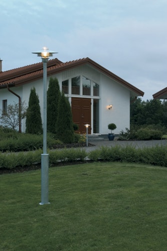 Konstsmide Wandleuchte Modena, galvanisiert, klares Glas (7300-320)