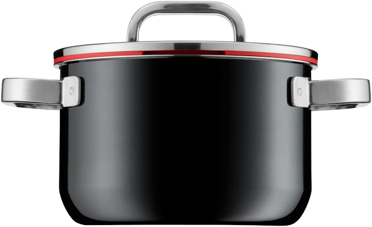 WMF Fusiontec Functional Fleischtopf mit Glasdeckel, 20 cm, Black