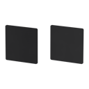 Vorschaubild Griffwerk FRAME | DESIGN MANUFAKTUR ROSETTE -Graphitschwarz Rosettenpaar eckig -Prontofix -Blind