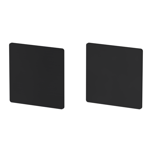 Griffwerk FRAME | DESIGN MANUFAKTUR ROSETTE -Graphitschwarz Rosettenpaar eckig -Prontofix -Blind