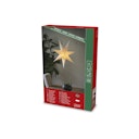Vorschaubild Konstsmide Weihnachtsbeleuchtung Weihnachtsstern Leinenoptik in weiß, 60 cm