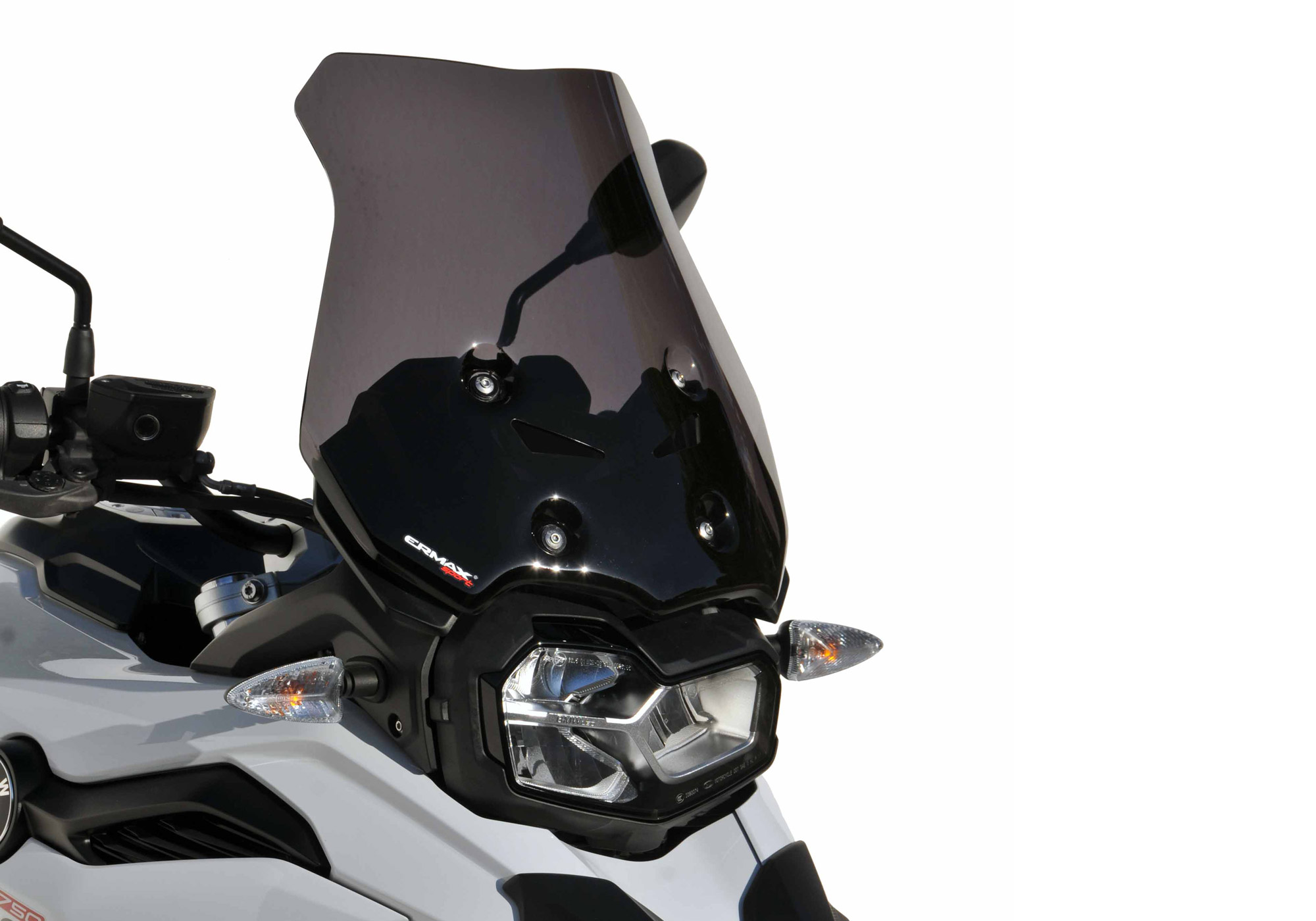 ERMAX Windschutzscheibe Sport Acrylic durchsichtig Schwarz getönt für BMW F 750 GS; F 800 GS