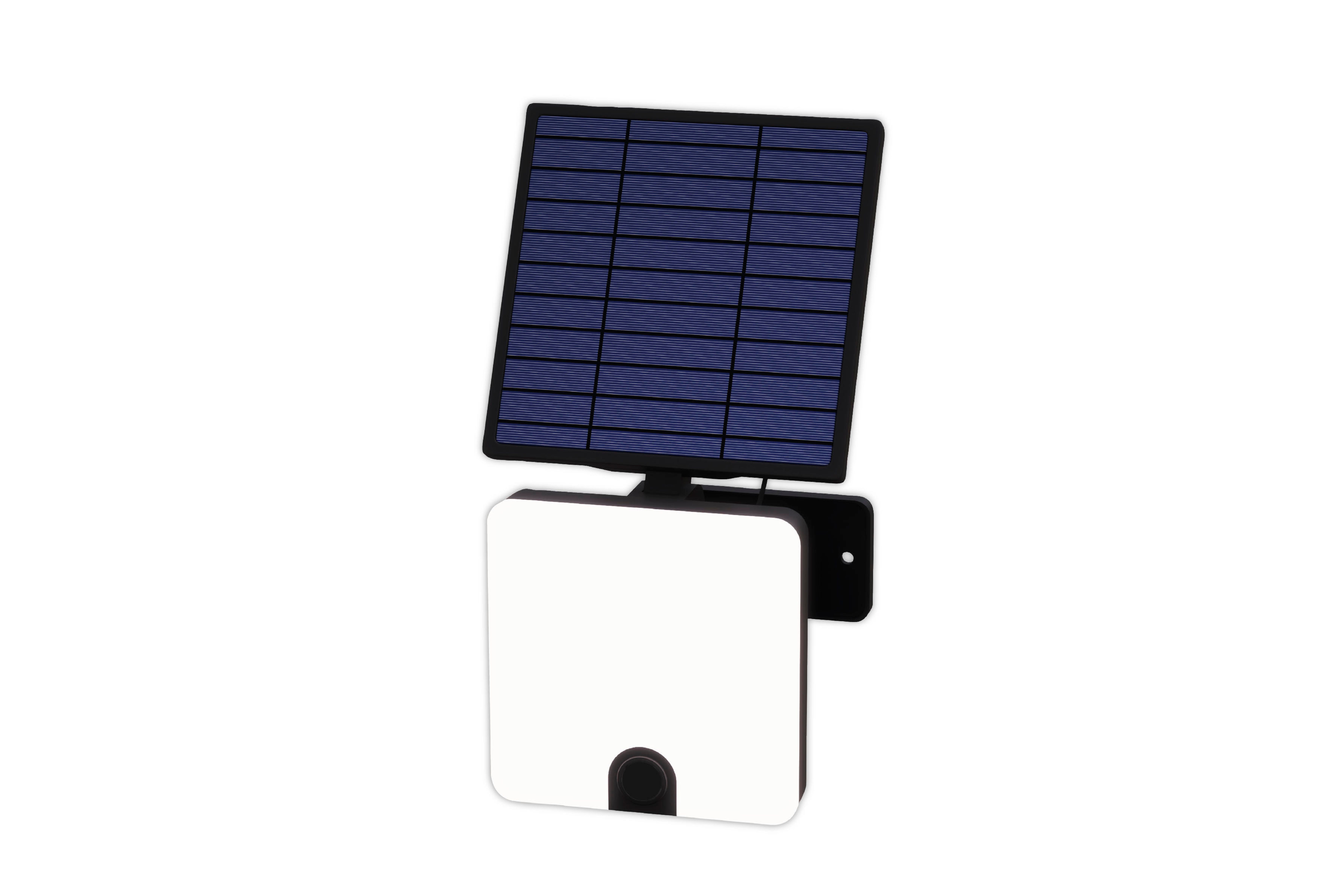 Karibu LED Außenstrahler Sunny mit Solarpanel & Bewegungsmelder