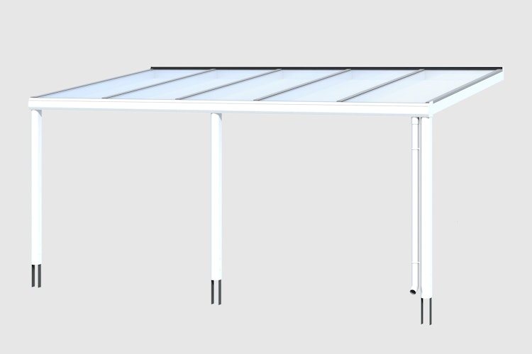 Skan Holz Aluminium Terrassenüberdachung Garda Breite 541 cm