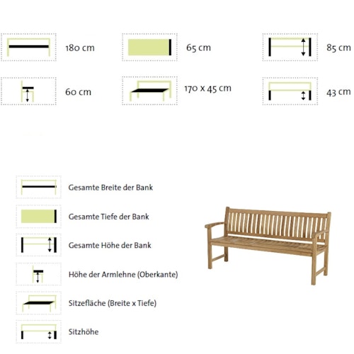 Diamond Garden Bank JAVA, Premium Teak
