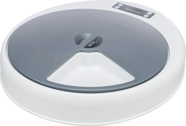TRIXIE Futterautomat TX4+1, 5 × 0,25 l/34 × 6 × 39 cm, weiß/grau
