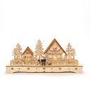 Vorschaubild Konstsmide Weihnachtsbeleuchtung  LED Holzsilhouette naturfarben Dorf