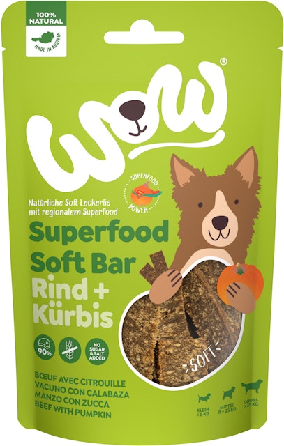 WOW Superfood Soft Bar 150 Gramm HundesnackVorschaubild