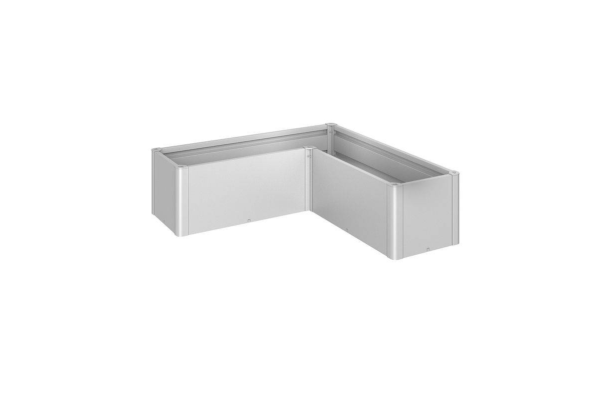 Biohort Pflanzbeet Belvedere B 152 x T 152 cm (Gr. L150) 45 cm (MINI) silber-metallic