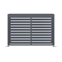 Vorschaubild T&J ELIAS Wärmepumpenverkleidung 140 x 50 x 102 cm Anthrazit, mit Pflanzdeckel