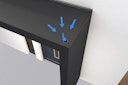 Gutta Rechteckvordach BS Plus 160 inkl. Seitenteil (neues Modell)