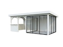 Vorschaubild Palmako Gartenhaus Connect Lenna 16,6 m² Set 708 Slide Plus mit Isolierglas-Schiebetüren - 28 mm