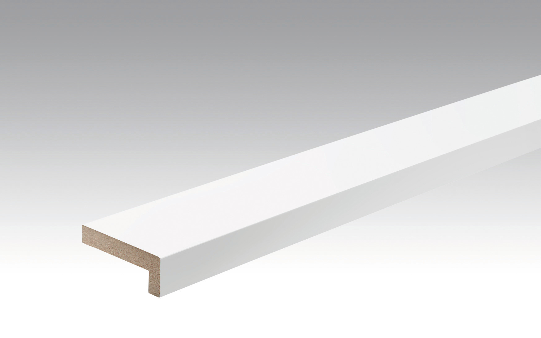 MEISTER Winkelabdeckleiste 22/60 mm  Uni weiß glänzend DF 324 - 2380 mm