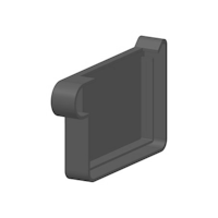 Endstück links zum Kleben, RG70 Typ 200 anthrazit (1 Stück)