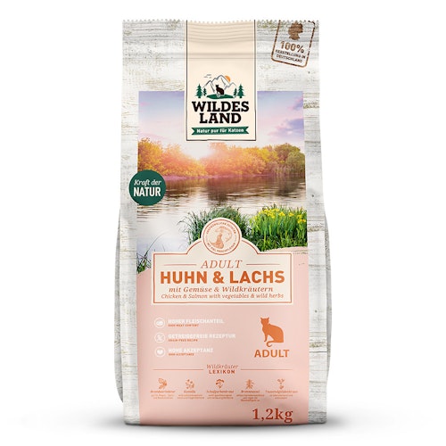 WILDES LAND Katze Huhn und Lachs