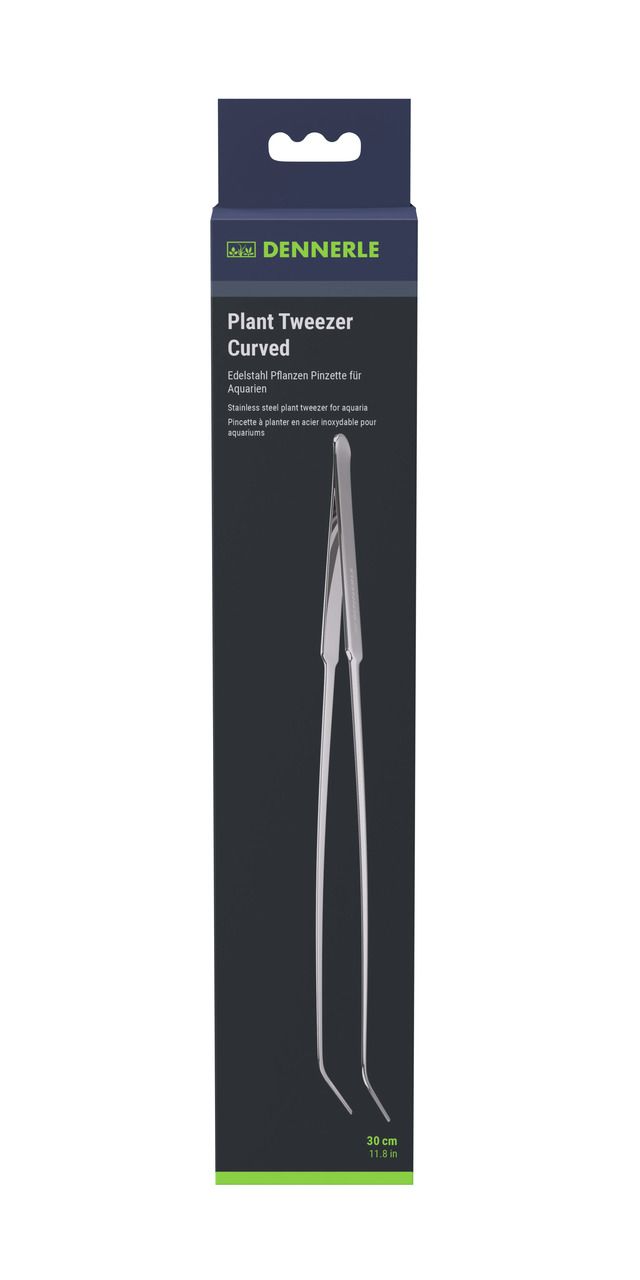 DENNERLE Plant Tweezer Curved 30 Centimeter Aquarienpflege