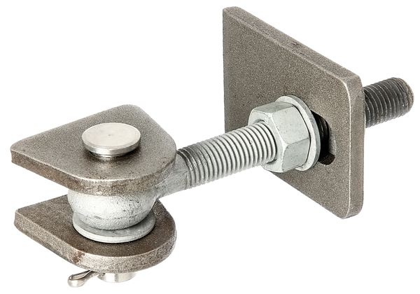 Alberts® Torband f.180° Öffn,kurz,Schrauben,etc.fvz.,Bolzen,etc.VA,z.Anschweißen,M16,VE1