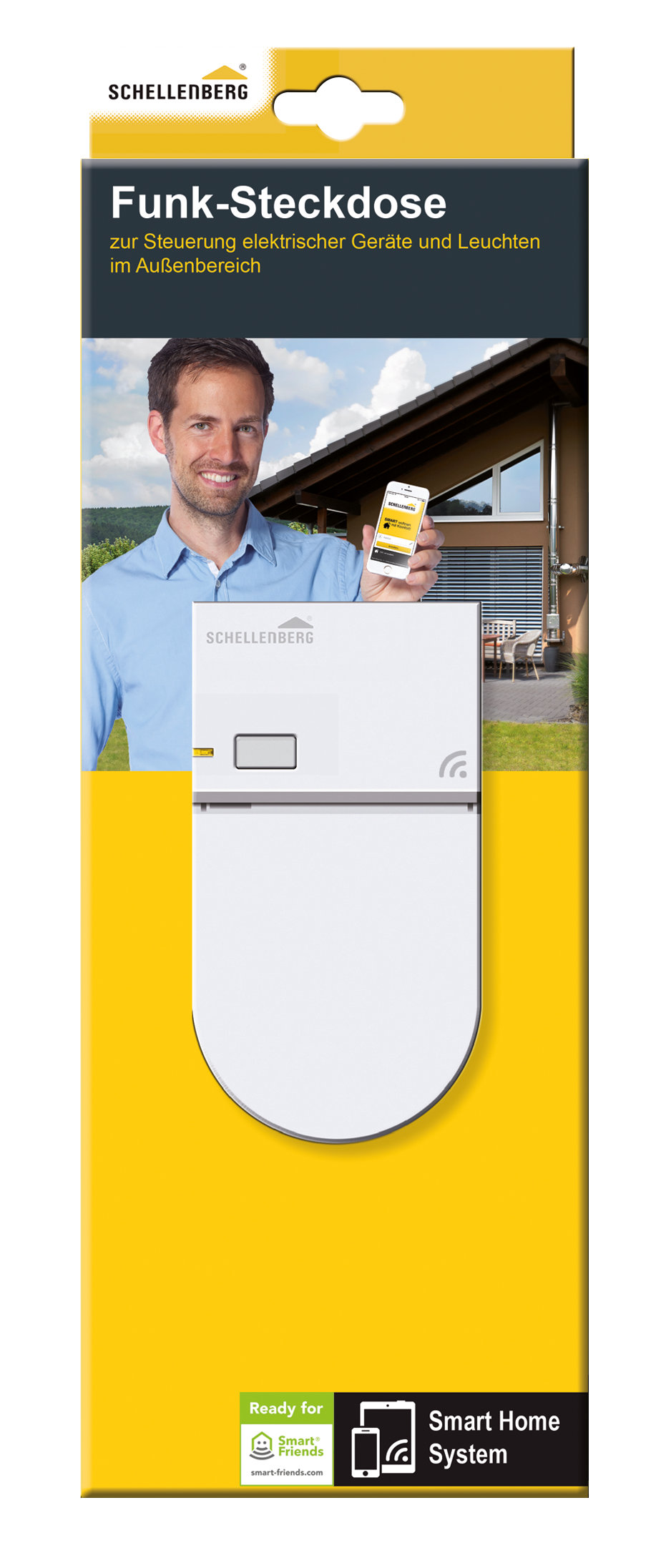 Schellenberg Funk-Steckdose außen