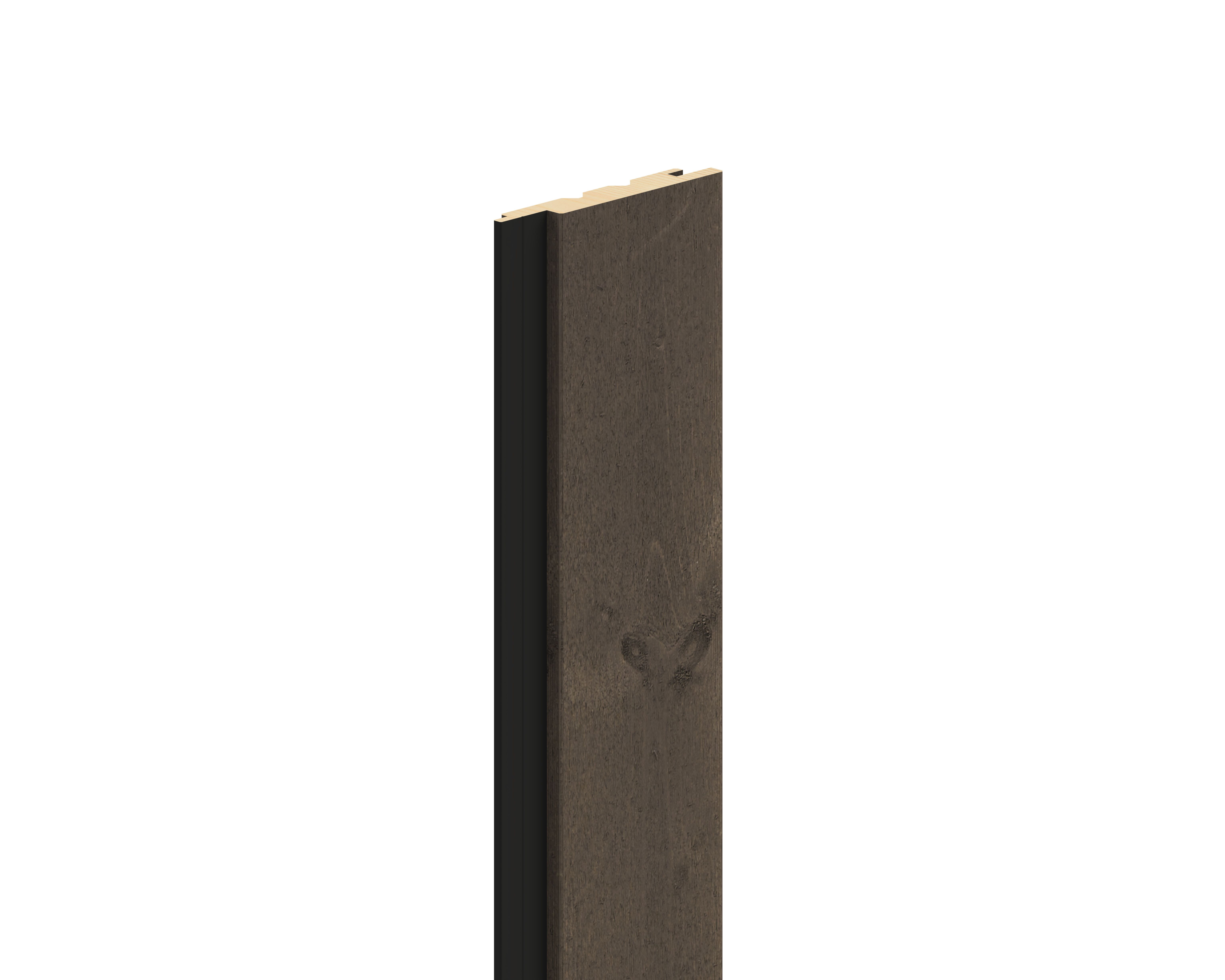 OSMO VERTO BLACK STRIPE Fassadenprofil Nordische Fichte riffelgesägt Patina 905 21 x 146 mm, VE 4 Stk.