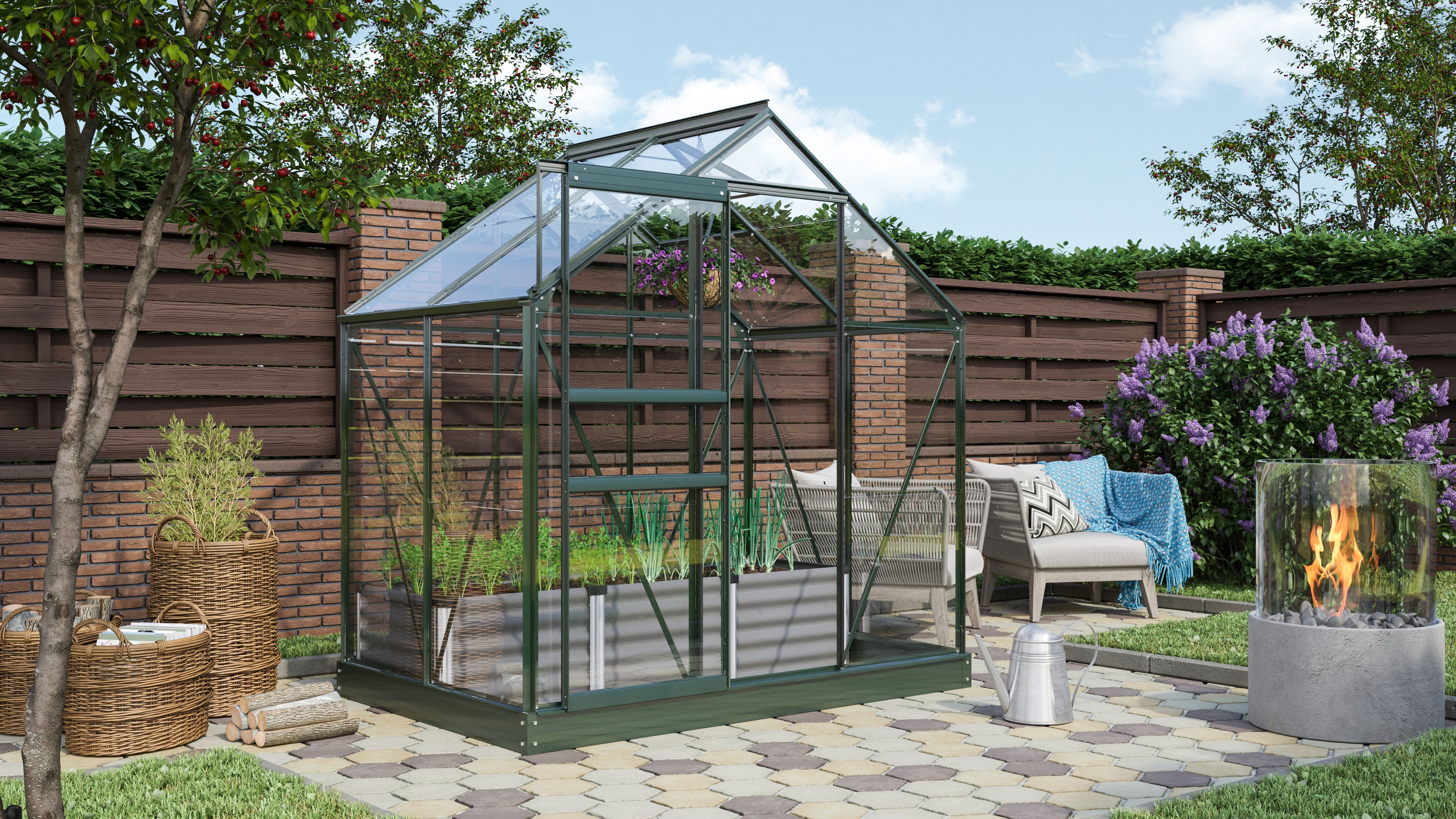 Vitavia Gewächshaus Venus 2500 inkl. 1 Dachfenster - 2,5 m²