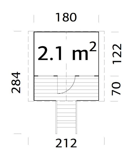 Palmako Kinderspielhaus Toby 2,1 m²