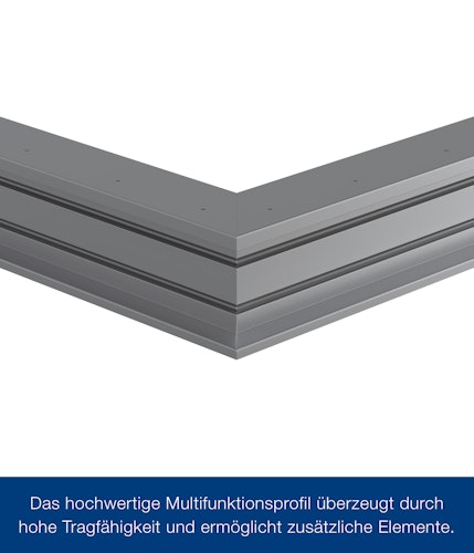 Hörmann Lounge Anbaudach für Juno, Breite 210 cm