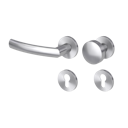 Vorschaubild Griffwerk Wechselgarnitur VAYA 178 LORITA fast2fix Fast2Fix GK3 Rosetten rund Knopf R2 Edelstahl matt L