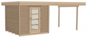 Vorschaubild Weka Gartenhaus Designhaus wekaLine 172 B mit Anbau (295 cm)