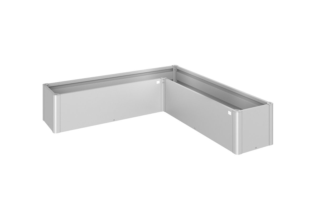 Biohort Pflanzbeet Belvedere B 201 x T 201 cm (Gr. L200) 45 cm (MINI) silber-metallic