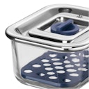 WMF Frischhalte- und Serviersystem-Set 3-teilig Top Serve mit Abtropfgitte