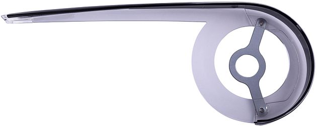 HESLING Garde-chaîne Cambio Transparent Et Noir – Pour Vélos, Compatible Jusqu’à 48 Dents, Diamètre 22 Cm