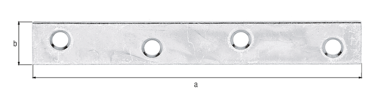 Alberts® Flachverbinder, galvanisch verzinkt dickschichtpassiviert