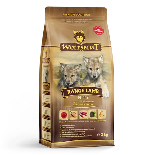 WOLFSBLUT Range Lamb Puppy Lammfleisch und Reis Hundetrockenfutter