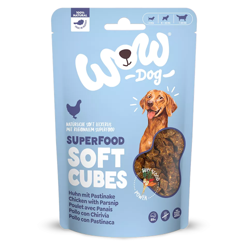 WOW Superfood Soft Cubes 150 Gramm Hundesnack
