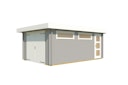 Vorschaubild Einzelgarage 441 mit 2 Fenstern - 44 mm