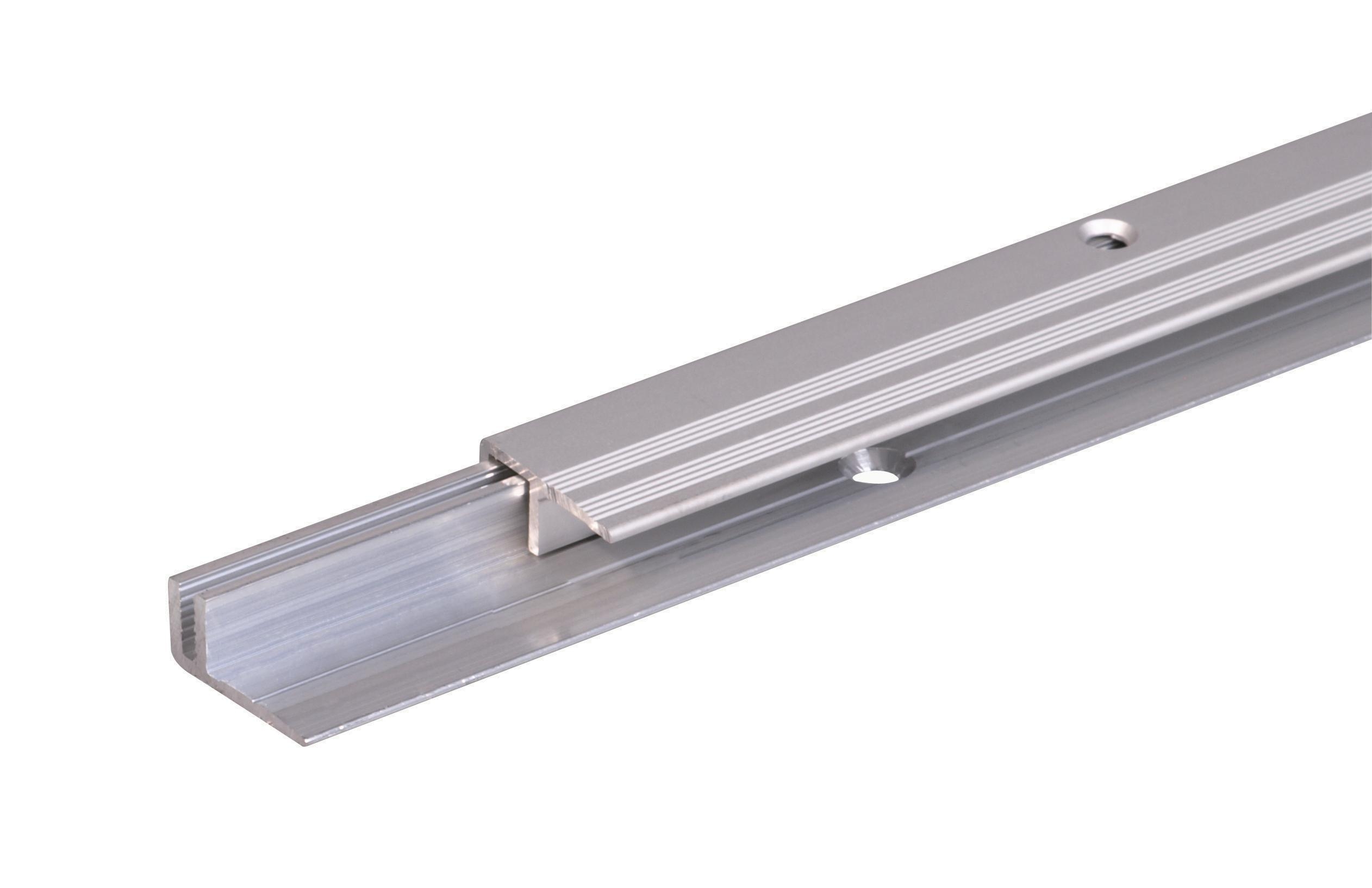 Alberts® Abschlussprofil PRO, Alu, Breite 22mm, Länge 0,9m, versch. Oberfl.-silberfarbig eloxiert
