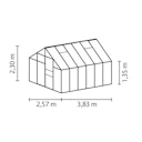 Vitavia Gewächshaus Merkur 9900 inkl. 2 Dachfenstern - 9,9 m²