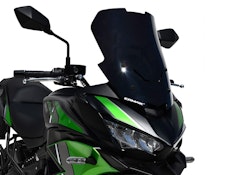 ERMAX Windschutzscheibe Sport Acrylic durchsichtig Schwarz getönt für KAWASAKI Versys 650